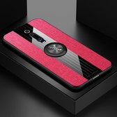 Voor Geschikt voor Xiaomi Mi 9T / Redmi K20 XINLI Stikstof Textuur Schokbestendig TPU-beschermhoes met ringhouder (rood)