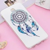 Voor Galaxy J5 (2017) (EU-versie) Noctilucent IMD Feather Dream Catcher Pattern Soft TPU Case Protector Cover