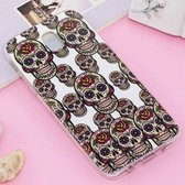 Voor Galaxy J5 (2017) (EU-versie) Noctilucent IMD Skull Pattern Soft TPU Back Case Protector Cover