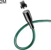 CAFELE Zhen Magnetic Series 8-pins naar USB-ronde kop Magnetische zuigkracht Snel opladen Datakabel Lijnlengte: 2m (groen)
