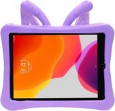 Voor iPad 10.2 (2019) / 10.5 Butterfly Bracket Style EVA kinderen schokbestendige beschermhoes (paars)