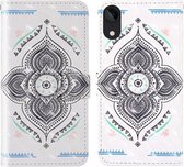 Voor iPhone XR 3D-schilderij Gekleurd tekeningpatroon Horizontaal Flip TPU + PU-lederen hoes met houder & kaartsleuven & portemonnee & lanyard (tol)