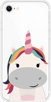 Voor iPhone SE 2020/8/7 patroon TPU beschermhoes (Fat Unicorn)