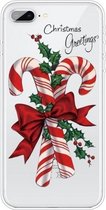 Christmas Series Clear TPU beschermhoes voor iPhone 8 Plus / 7 Plus (grote kruk)