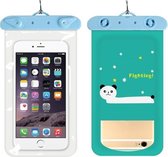 10 STKS Girly Heart Thickened Cartoon Phone Waterproof Bag (White Bear)