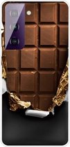 Voor Samsung Galaxy S21 5G schokbestendig geverfd transparant TPU beschermhoes (chocolade)