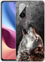 Voor Xiaomi Redmi K40 / K40 Pro schokbestendig geverfd transparant TPU beschermhoes (Call Wolf)