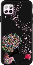 Voor Huawei P40 Lite Pattern Printing Embossment TPU Mobile Case (Corolla Girl)