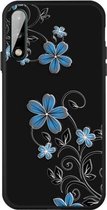 Voor Huawei P40 Lite E Patroon Afdrukken Reliëf TPU Mobiele Case (Kleine orchidee)