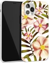 Glanzend bloempatroon TPU-beschermhoes voor iPhone 11 Pro (F1)