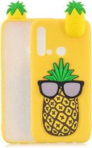 Voor Huawei P20 Lite 2019 3D Cartoon patroon schokbestendig TPU beschermhoes (grote ananas)