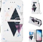 Leren beschermhoes voor Galaxy S10e (Trigonal Marble)