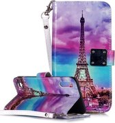 Magisch 3D Helder Gekleurd Tekening Patroon Horizontale Flip PU Leren Case met Houder & Kaartsleuven & Portemonnee & Fotolijst voor Galaxy A10 (Iron Tower)