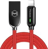 Mcdodo CA-5262 Smart Series Auto Disconnect 8-pins naar USB-kabel, lengte: 1,8 m (rood)