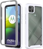 Voor Motorola Moto G9 Power Starry Sky Solid Color Series schokbestendig PC + TPU beschermhoes (wit)
