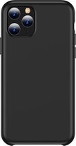 Voor iPhone 11 Pro Max TOTUDESIGN Vloeibare siliconen valbestendige beschermhoes (zwart)