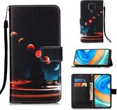 Voor Xiaomi Redmi Note 9S Schilderen Horizontale Flip Leren Case met Houder & Kaartsleuf & Portemonnee & Lanyard (Wandering Earth)