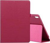 Voor Lenovo M10 Plus TB-X606F Litchi Textuur Effen Kleur Horizontale Flip Leren Case met Houder & Pen Slot (Rose Rood)