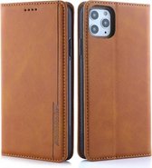 Voor iPhone 11 Pro Max Diaobaolee Gemini Magnetische gesp Horizontale flip lederen tas met houder en kaartsleuven (geel)