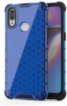 Voor Galaxy A10s schokbestendige honingraat pc + TPU-hoes (blauw)