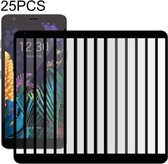 Voor LG K30 (2019) 25 STKS Volledige lijm Volledig scherm gehard glasfilm