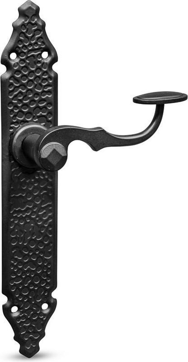 Deurkruk RUSTIEK B zwart blind 272 x 45mm