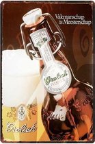 Retro Muur Decoratie uit Metaal Grolsch 20x30cm DU-9124