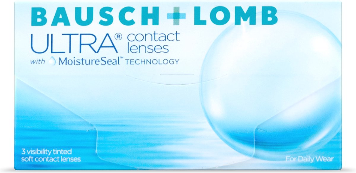 +5.00 - Bausch + Lomb ULTRA® - 3 pack - Maandlenzen - BC 8.50 - Contactlenzen