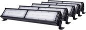 Lineaire Highbay LED 200W ZWART (5 stuks) - Koel wit licht