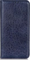 Sony Xperia 10 III Hoesje - Mobigear - Cowboy Serie - Kunstlederen Bookcase - Blauw - Hoesje Geschikt Voor Sony Xperia 10 III