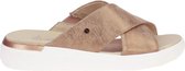 Ara Camel Metallic Slipper