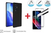 2-In-1 Screenprotector Hoesje Bescherming Protector Set Geschikt Voor Oppo Find X3 Neo (5G) - Full Cover 3D Edge Tempered Glass Screen Protector Met Siliconen Back Bescherm Hoes Co