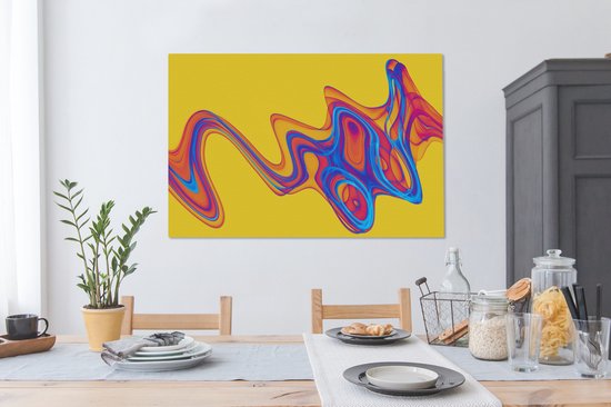 Toile de bulles de savon numérique 2cm 140x90 cm - Tirage photo sur toile (Décoration murale salon / chambre)