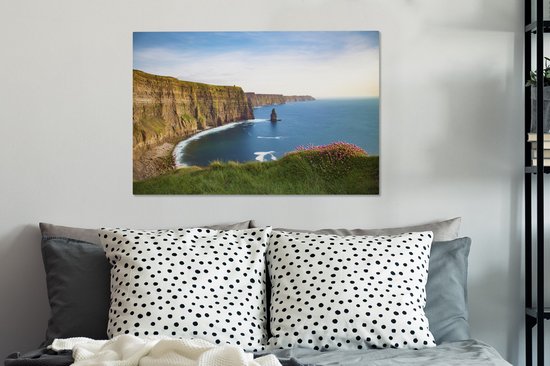 Kliffer of Moher en Irlande toile 2cm 90x60 cm - Tirage photo sur toile (Décoration murale salon / chambre)