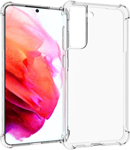 iMoshion Hoesje Geschikt voor Samsung Galaxy S21 FE Hoesje Siliconen - iMoshion Shockproof Case - Transparant