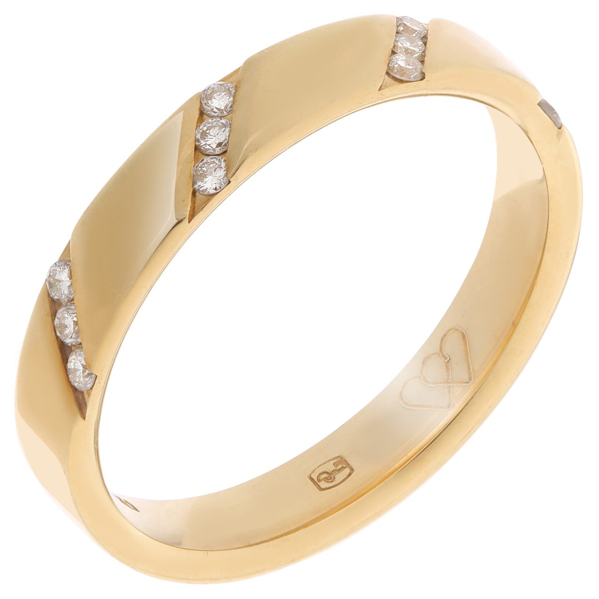 Orphelia RD-B3806/DJ/12/54 - Ring - geelgoudkleurige 18 Karaat - Diamant 0.14 ct