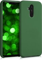 kwmobile telefoonhoesje voor Huawei Mate 20 Lite - Hoesje met siliconen coating - Smartphone case in donkergroen