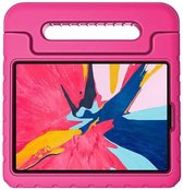 Tablet hoes voor Apple iPad Pro 12.9 (2018/2020/2021) - Kinderhoes met handvat - Schokbestendige Kids cover - Magenta