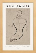 JUNIQE - Poster in houten lijst Schlemmer - Abstract Figure, Facing