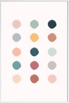JUNIQE - Poster in kunststof lijst Colour Palette -40x60 /Kleurrijk