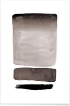 JUNIQE - Poster Shades of Grey -30x45 /Grijs & Ivoor