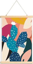 JUNIQE - Posterhanger Cacti -40x60 /Bruin & Groen