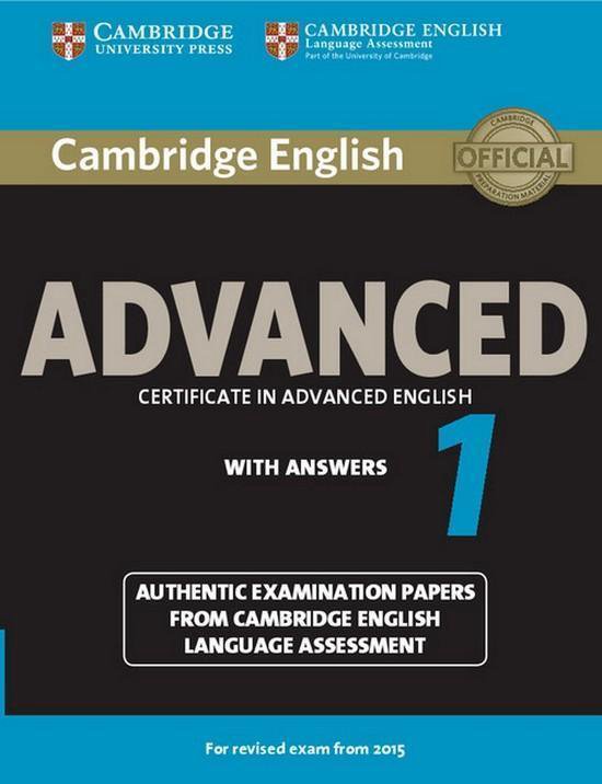 Cambridge English - Adv 1 for Revised Exam from 2015 student - cover
