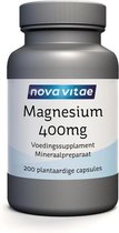 Nova Vitae - Magnesium - 400 mg - 200 capsules