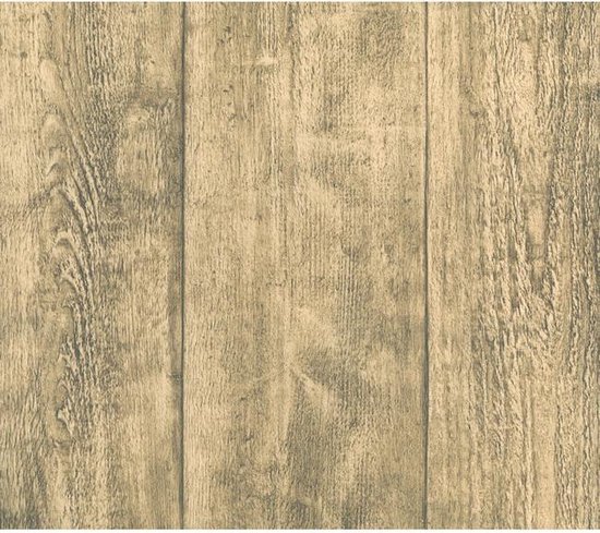 Dutch Wallcoverings - Vliesbehang hout beige