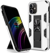 iPhone XR Rugged Armor Back Cover Hoesje - Stevig - Heavy Duty - TPU - Shockproof Case - Apple iPhone XR - Wit