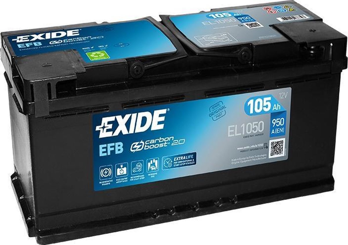 Exide Technologies EL1050 Start-Stop 12V 105Ah EFB