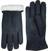 Laimböck leren handschoenen heren model Eton Kleur: Zwart, Maat: 9.5