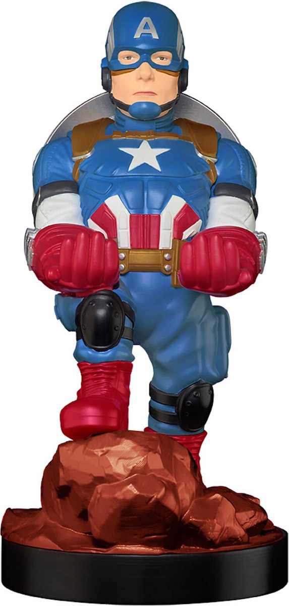 Cable Guy - Captain America telefoonhouder - game controller stand met usb oplaadkabel 8 inch