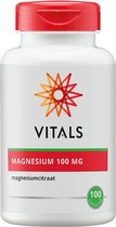 Vitals Magnesiumcitraat 100 mg Voedingssupplement - 100 capsules